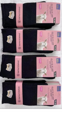 Women's black wool socks