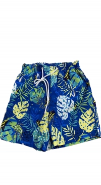 Men's tropical print swim shorts