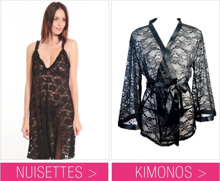 Découvrez les nuisettes et kimionos de votre grossiste lingeries de nuit