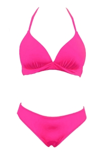 Plain colored bikini with hanger