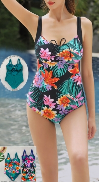 One-piece flower print swimsuits (from 42 to 56)