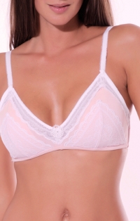 Pink non-wired bra to complete with matching thong or boxer shorts