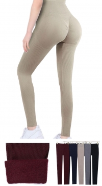 Seamless fleece leggings