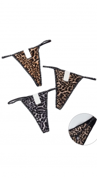 Sexy leopard thongs