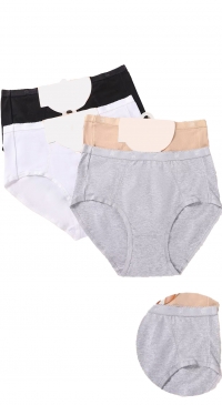 Plain cotton briefs